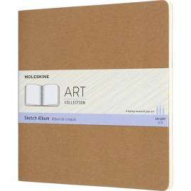 Блокнот для рисования MOLESKINE ART CAHIER SKETCH ALBUM MEDIUM, нелинованный, бежевый