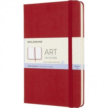 Блокнот для рисования MOLESKINE ART SKETCHBOOK A4, нелинованный, красный