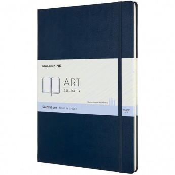 Блокнот для рисования MOLESKINE ART SKETCHBOOK A4, нелинованный, синий сапфир