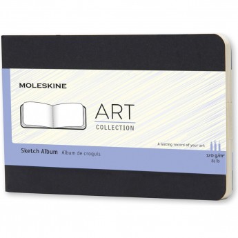 Блокнот для рисования MOLESKINE CAHIER SKETCH ALBUM POCKET, нелинованный, черный