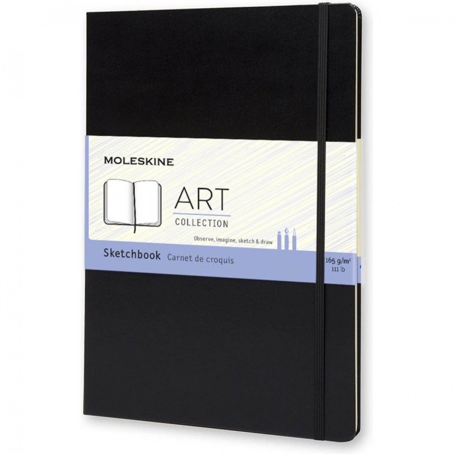 Блокнот для рисования MOLESKINE CLASSIC SKETCHBOOK A4, нелинованный, черный  ARTBF832. Купить на Официальном Сайте MOLESKINE в России.