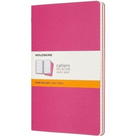 Блокнот MOLESKINE CAHIER JOURNAL LARGE, линейка, розовый неон