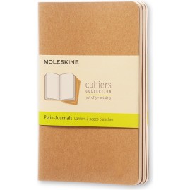 Блокнот MOLESKINE CAHIER JOURNAL POCKET, нелинованный, бежевый