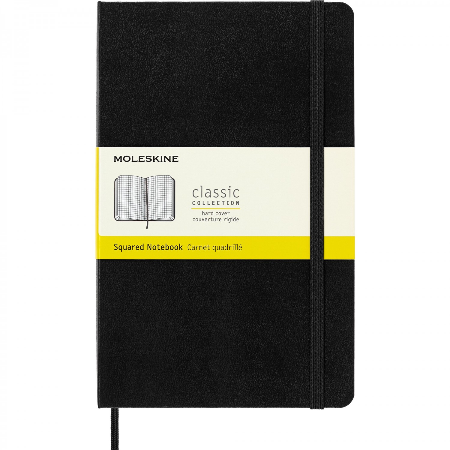 Блокнот MOLESKINE CLASSIC LARGE, клетка, черный QP061. Купить на  Официальном Сайте MOLESKINE в России.