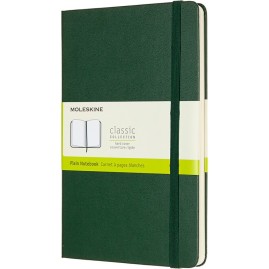 Блокнот MOLESKINE CLASSIC LARGE, нелинованный, зеленый