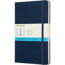 Блокнот MOLESKINE CLASSIC LARGE, пунктир, синий сапфир