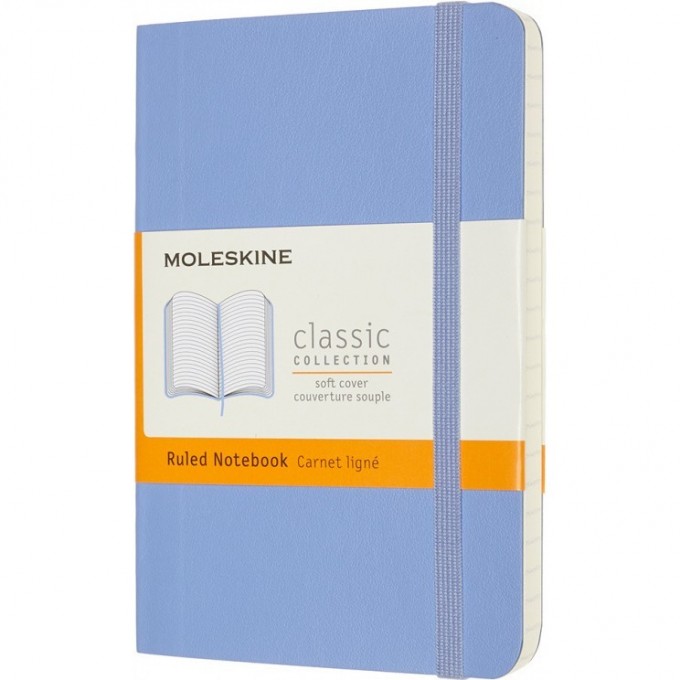 Блокнот MOLESKINE CLASSIC POCKET линейка, гортензия синяя QP611B42
