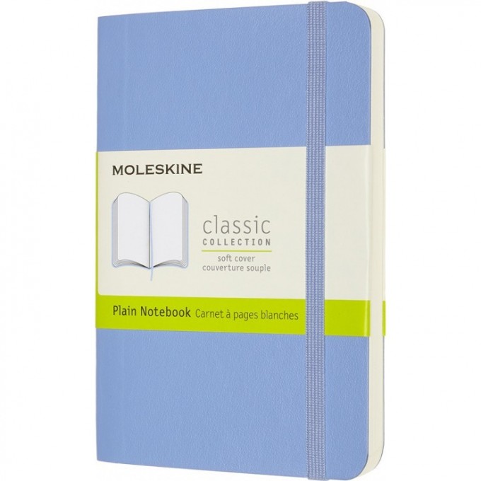 Блокнот MOLESKINE CLASSIC POCKET нелинованный, голубая гортензия QP613B42