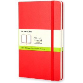 Блокнот MOLESKINE CLASSIC POCKET, нелинованный, красный