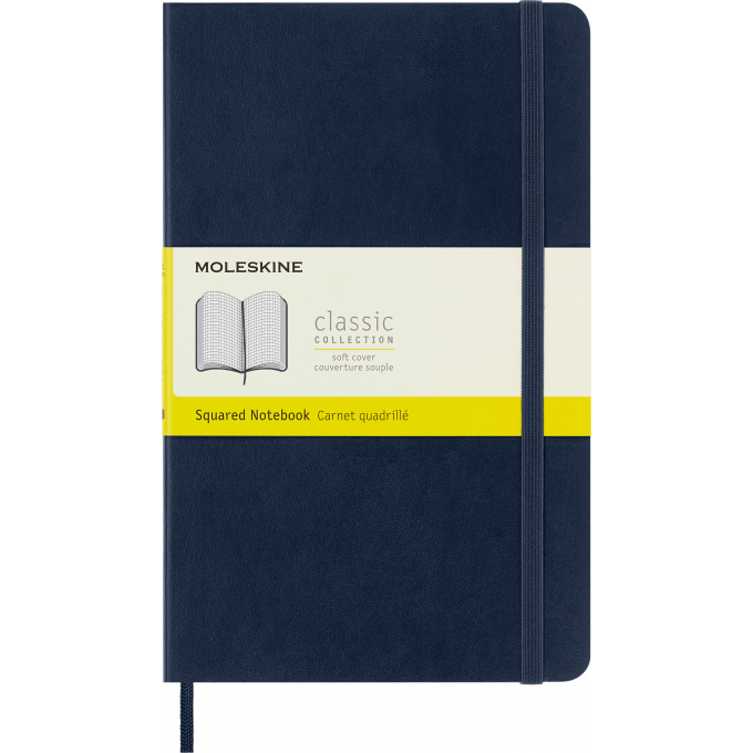 Блокнот MOLESKINE CLASSIC SOFT Large 130х210мм синий сапфир QP617B20 Блокнот MOLESKINE CLASSIC SOFT Large 130х210мм синий сапфир QP617B20