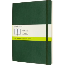 Блокнот MOLESKINE CLASSIC SOFT XLARGE, нелинованный, зеленый