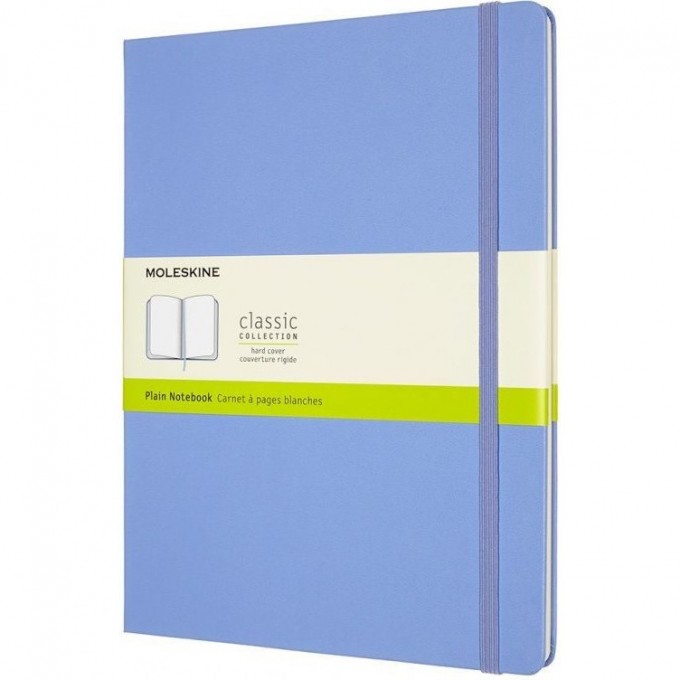 Блокнот MOLESKINE CLASSIC XLARGE нелинованный, голубая гортензия QP092B42