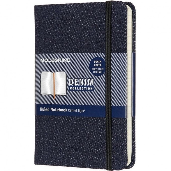 Блокнот MOLESKINE LIMITED EDITION DENIM LARGE , линейка, темно-синий Prussian blue LCDNB1MM710