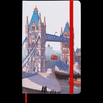 Блокнот MOLESKINE LIMITED EDITION I AM LONDON LEQP060IAMLO Large 130х210мм 240стр. слоновая кость страницы линейка твердая обложка подар.кор. белый