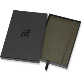 Блокнот MOLESKINE LIMITED EDITION LEATHER LARGE, линейка, темно-зеленый