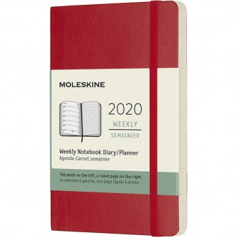 Еженедельник MOLESKINE CLASSIC SOFT WKNT POCKET (красный)