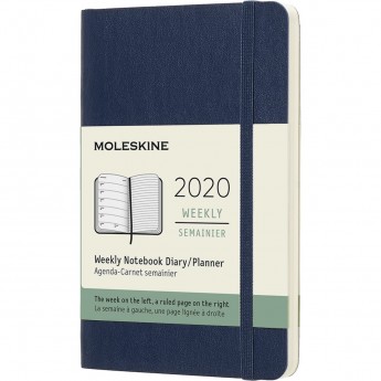 Еженедельник MOLESKINE CLASSIC SOFT WKNT POCKET (синий сапфир)