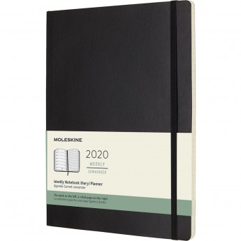Еженедельник MOLESKINE CLASSIC SOFT WKNT XL (черный)