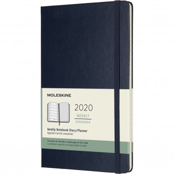 Еженедельник MOLESKINE CLASSIC WKNT LARGE (синий сапфир)