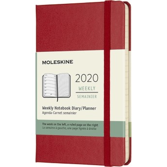 Еженедельник MOLESKINE CLASSIC WKNT POCKET (красный)