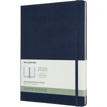 Еженедельник MOLESKINE CLASSIC WKNT XL (синий сапфир)