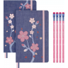 Набор MOLESKINE LIMITED EDITION SAKURA Large блокнот 2шт/карандаш 4 шт LESU08THMBOX