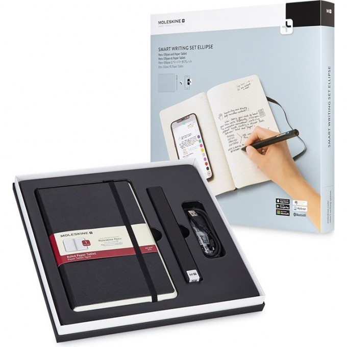 Набор MOLESKINE SMART WRITING (блокнот Paper Tablet/ ручка SMART PEN+ Ellipse) SWSA