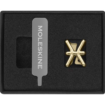Шильд-символ MOLESKINE PINPISCESGOLD рыбы Шильд-символ MOLESKINE PINPISCESGOLD рыбы