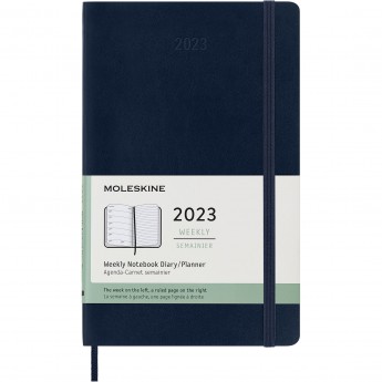 Еженедельник MOLESKINE CLASSIC SOFT WKNT LARGE (синий сапфир)