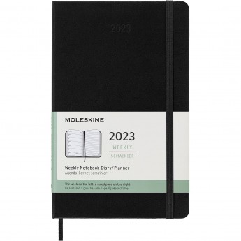 Еженедельник MOLESKINE CLASSIC WKNT LARGE (черный) недатированный