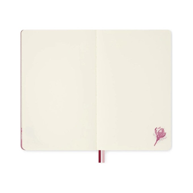 Блокнот Moleskine LIMITED EDITION САКУРА Large 130х210мм обложка текстиль 176стр. нелинованный твердая обложка розовый 2026 LESU09QP062