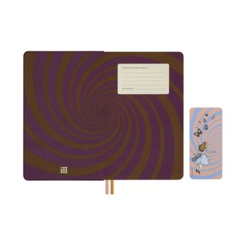 Блокнот Moleskine LIMITED EDITION ALICE IN WONDERLAND LEAL02QP062 Large 130х210мм 176стр. нелинованный фиолетовый